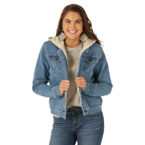 112317280 - Wrangler Retro Women's Sherpa Lined Western Denim Jacket