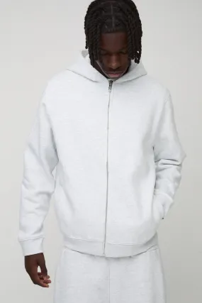 330GSM Basic Zip Through Hoodie