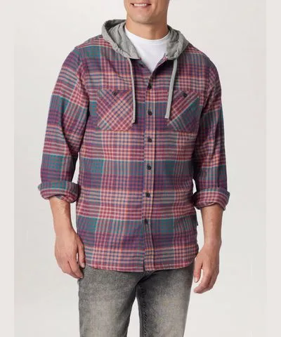 8/4/2023 Switchback Flannel Hoodie for Young Men | UNIONBAY