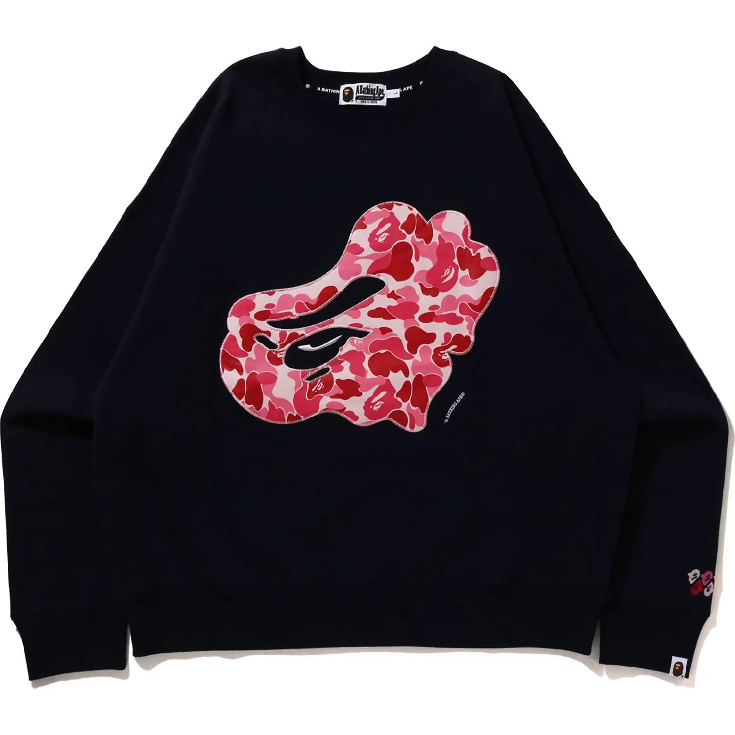 ABC CAMO PATCH LOOSE FIT CREWNECK MENS