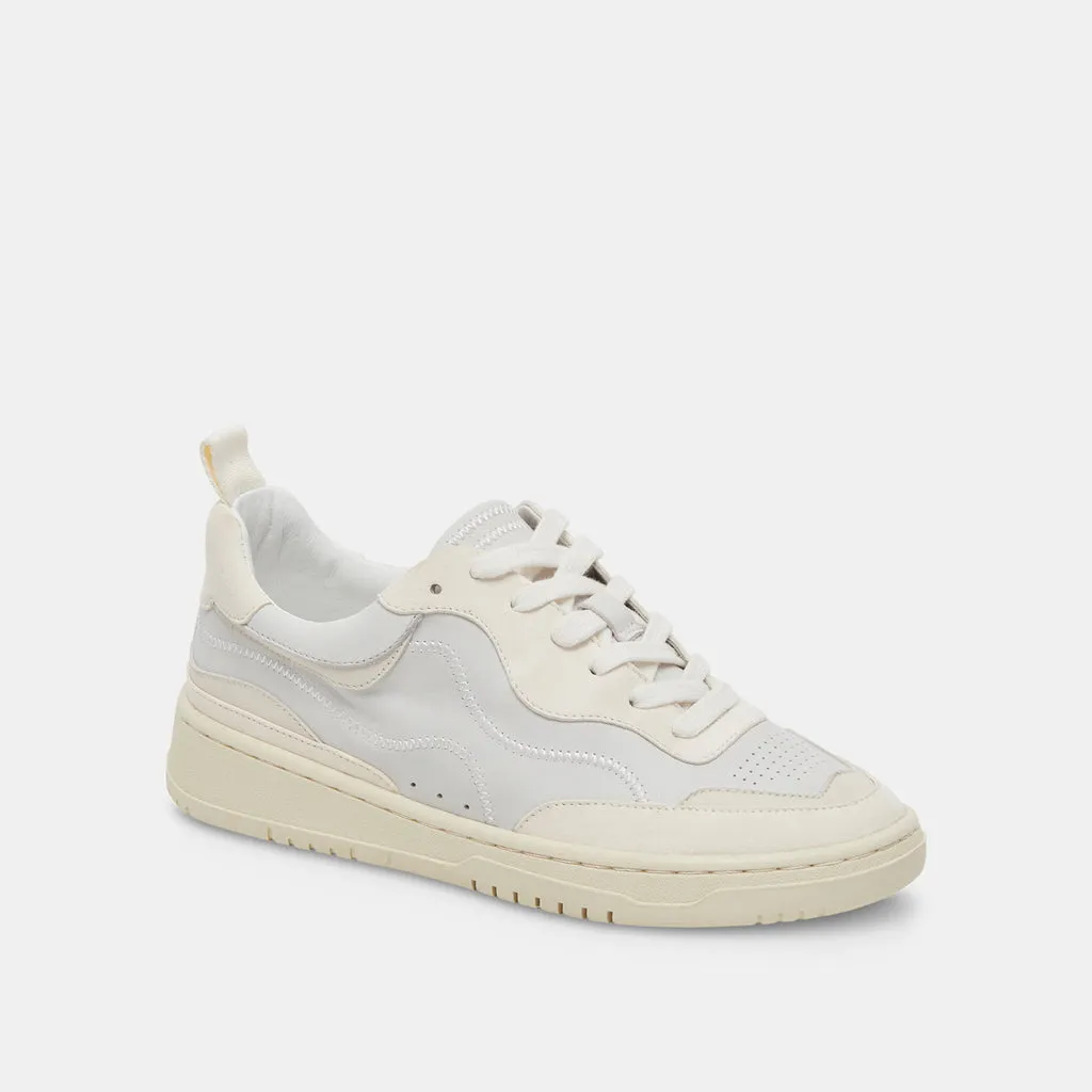 Adella Sneakers Off White Leather | Comfortable Off White Sneakers– Dolce Vita 6939727036482