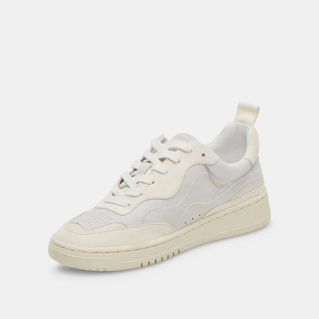 Adella Sneakers Off White Leather | Comfortable Off White Sneakers– Dolce Vita 6939727036482