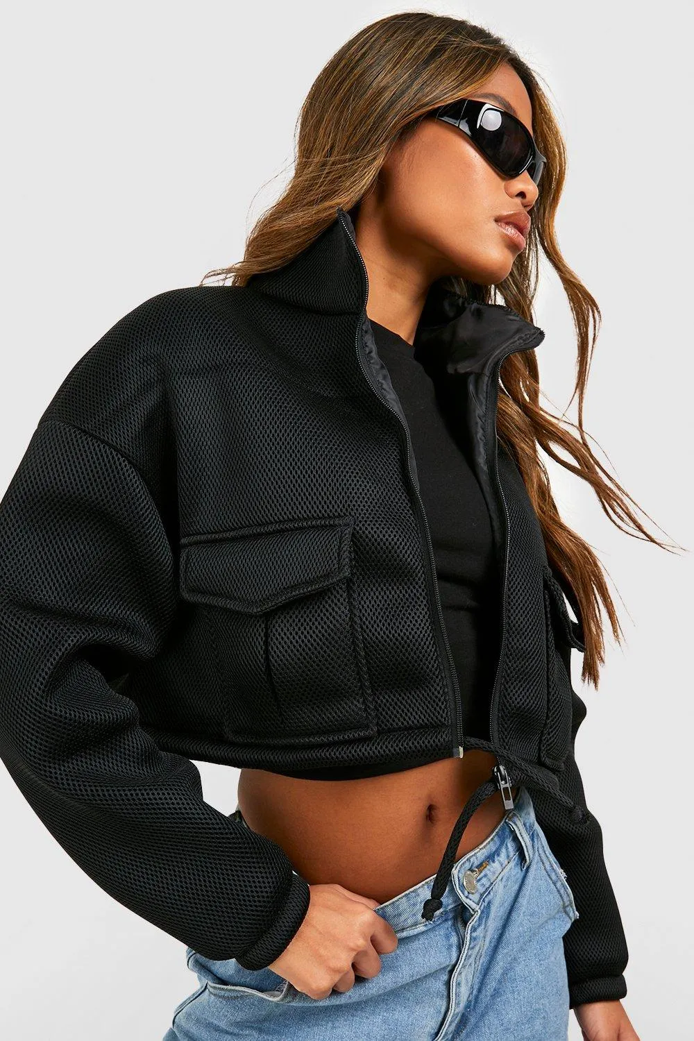 Airtex Textured Bomber Jacket