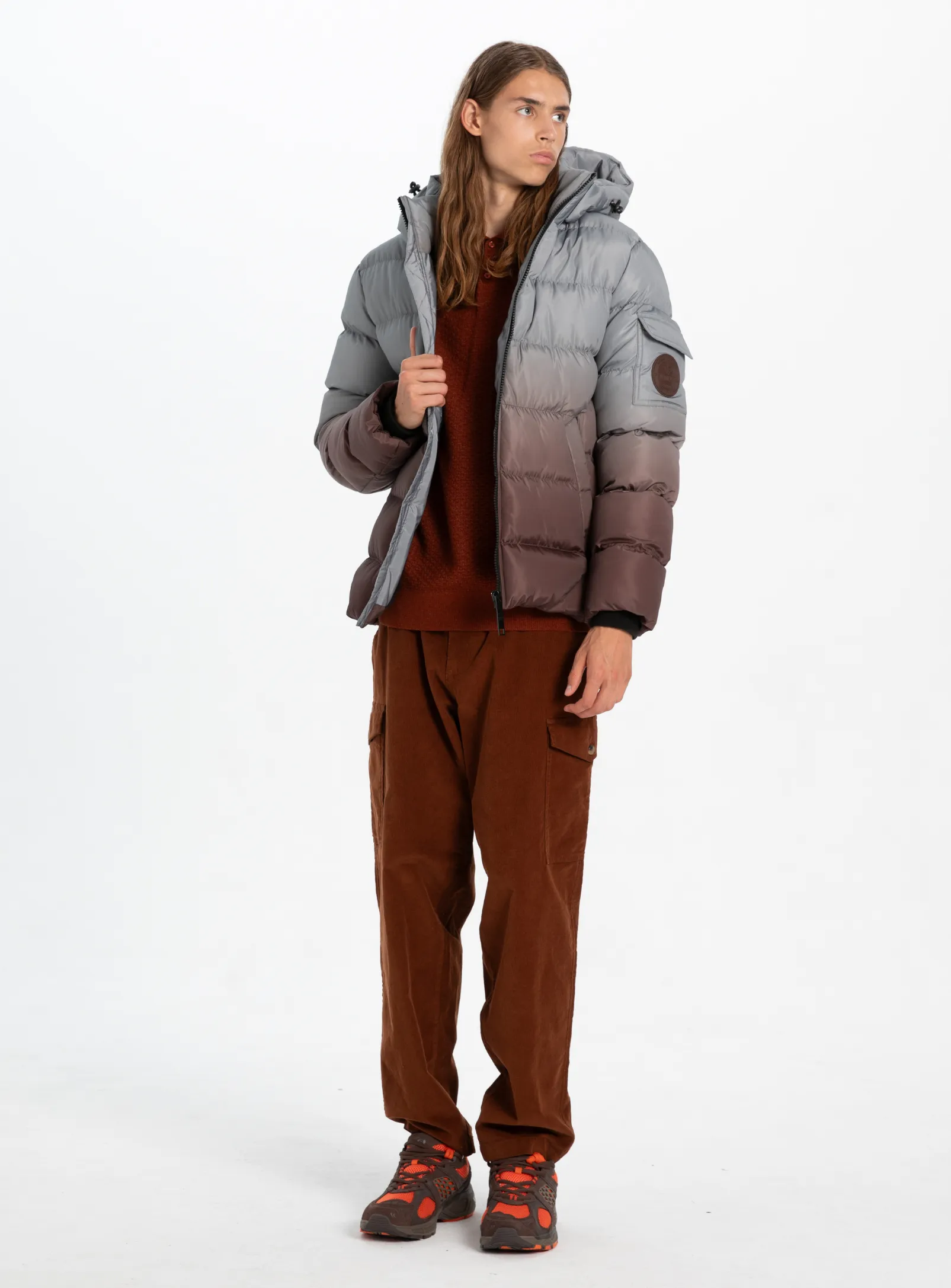 AKSEL| Dip Dye Puffer Jacket || AKSEL| Veste polaire Dip Dye