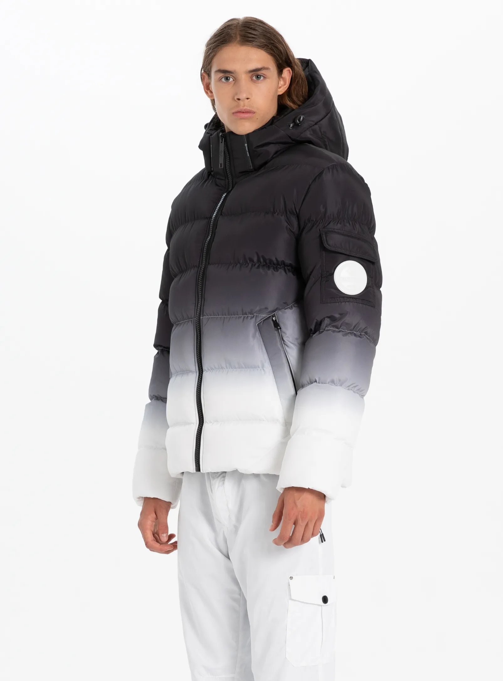 AKSEL| Dip Dye Puffer Jacket || AKSEL| Veste polaire Dip Dye