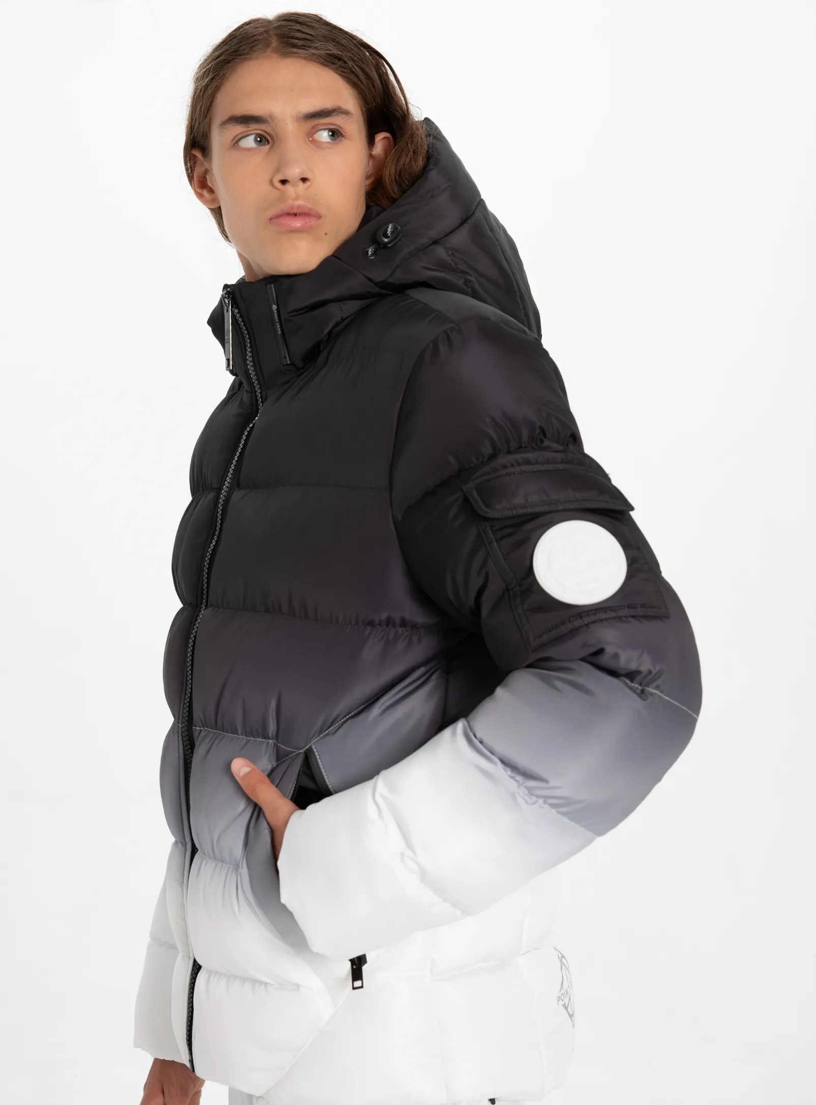 AKSEL| Dip Dye Puffer Jacket || AKSEL| Veste polaire Dip Dye