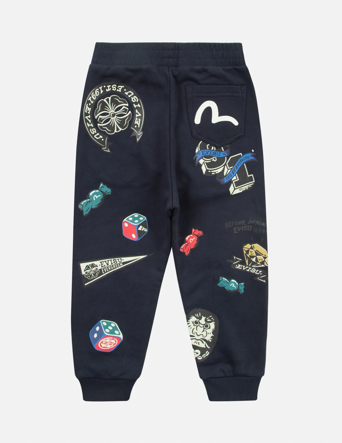 Allover Brand Logo print Regular Fit Sweatpants