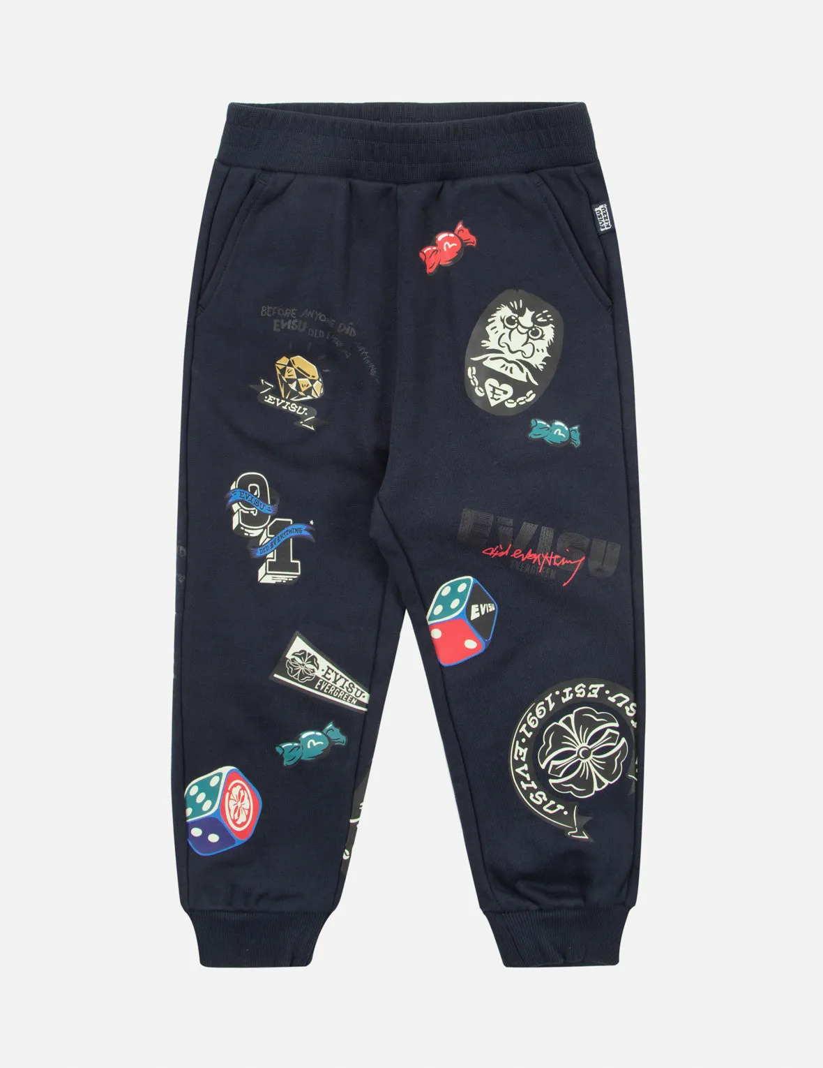 Allover Brand Logo print Regular Fit Sweatpants