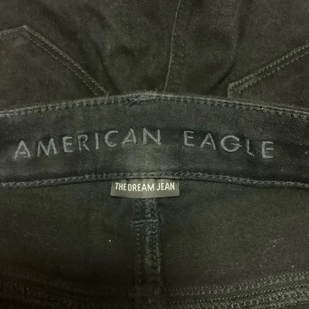 American Eagle Women's Black The Dream High Rise Skinny Denim Jeans Size 0