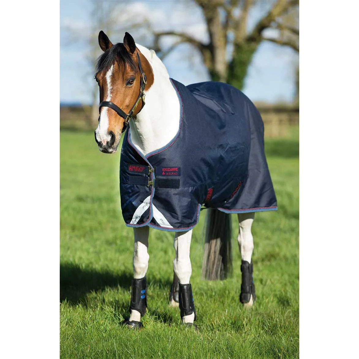 Amigo Bravo 12 Pony 250gm Turnout Rug Navy | Ingatestone Saddlery