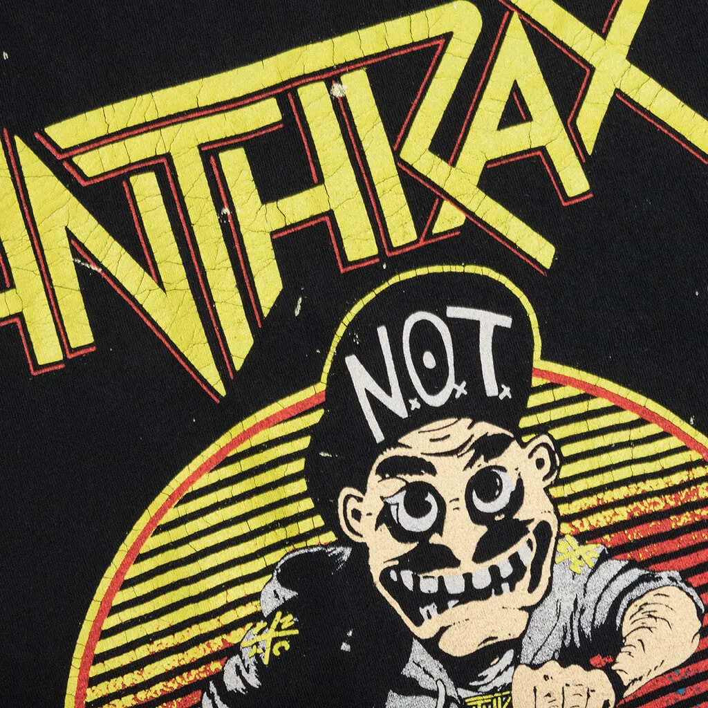 Anthrax Not Man 90's Tee - Coal Pigment