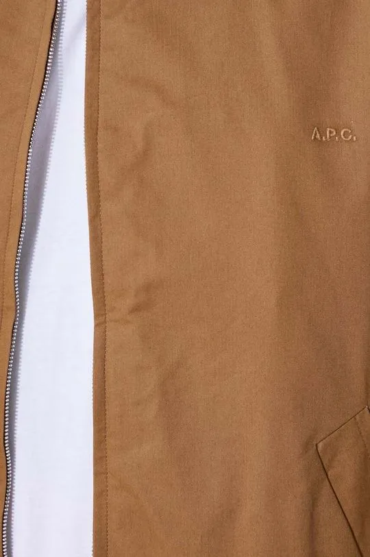 A.P.C. jacket blouson gilbert men's brown color COGXS-H02922