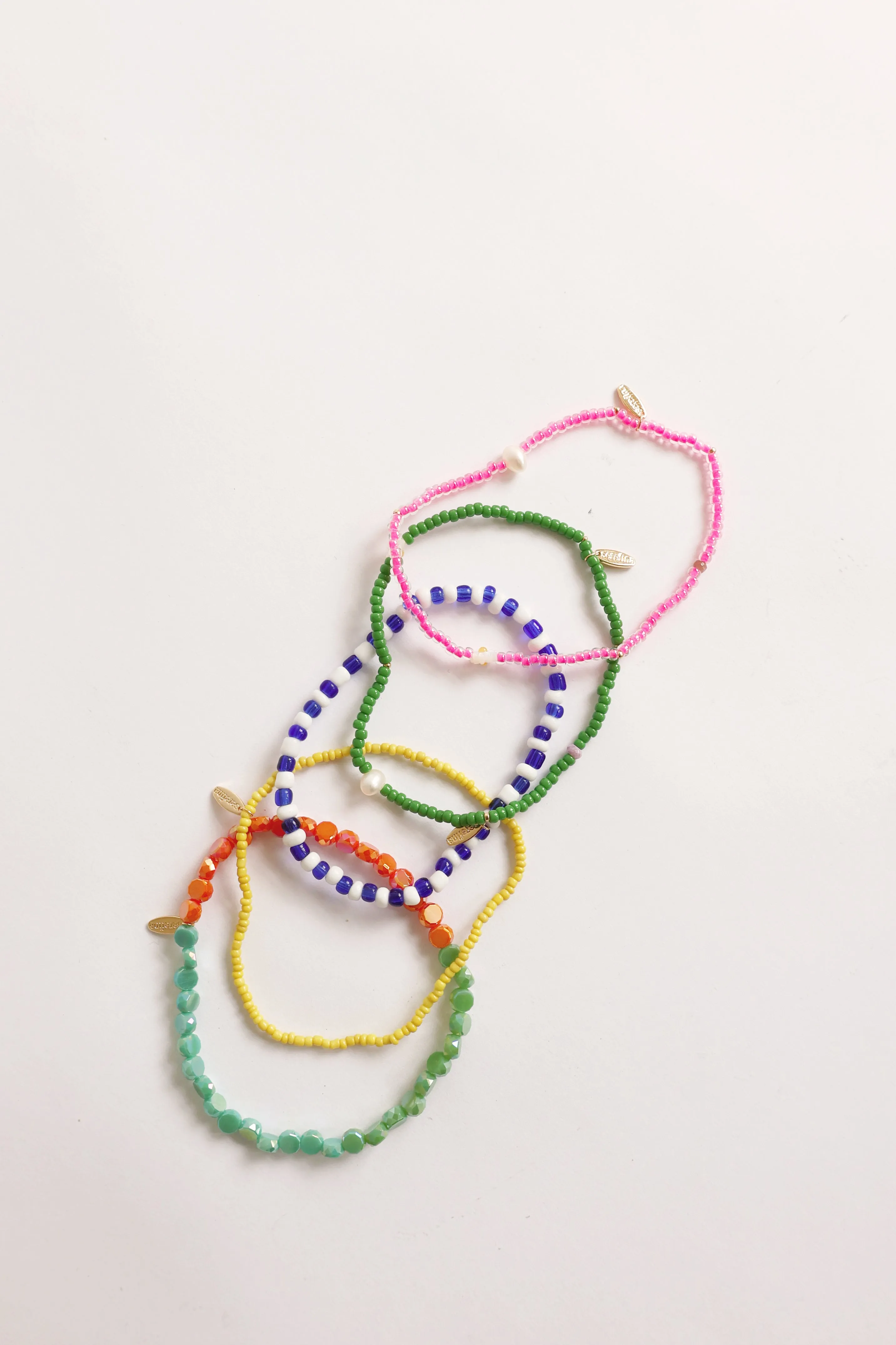 Ariana Beaded Anklet Set of 6