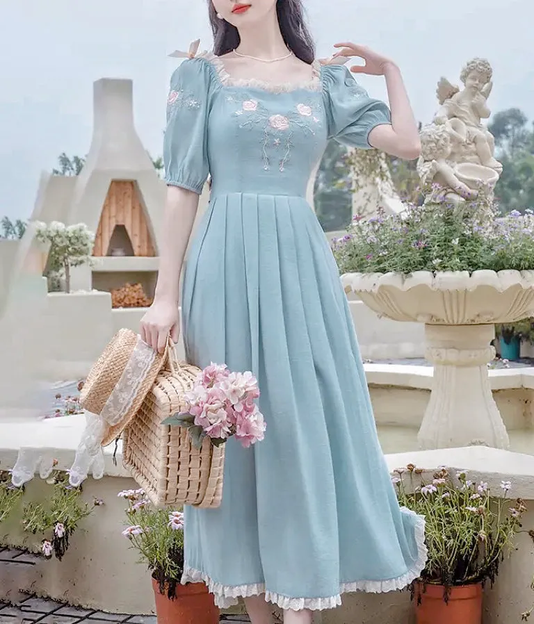 Azure Oasis Romantic Princesscore Royalcore Dress