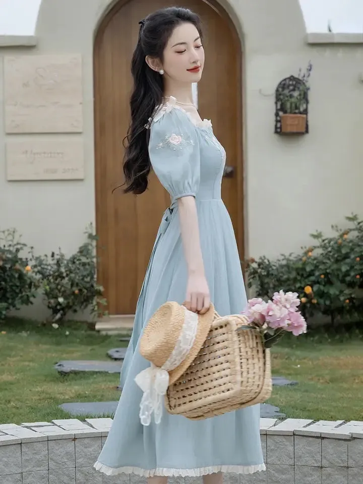 Azure Oasis Romantic Princesscore Royalcore Dress