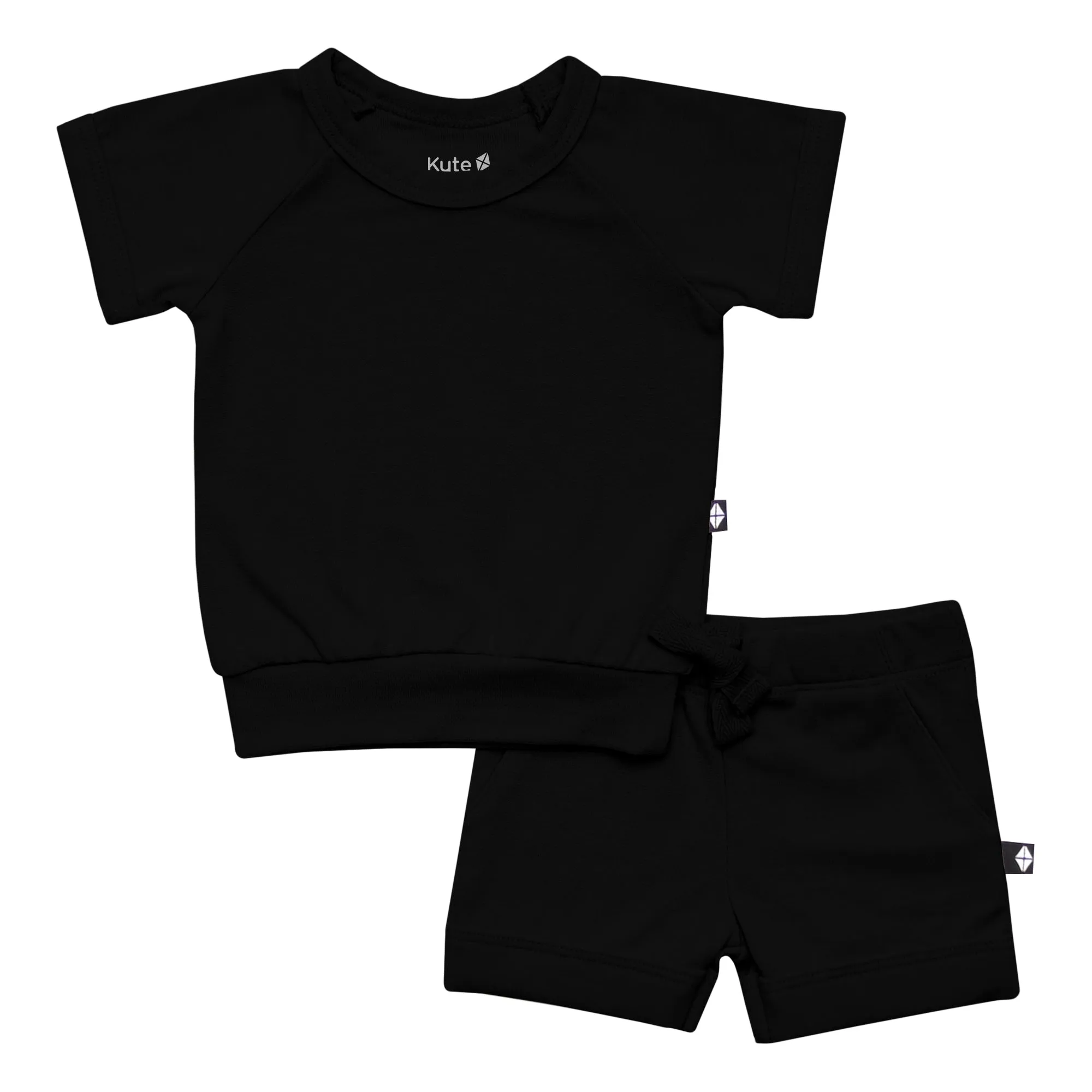 Bamboo Jersey Short Sleeve Jogger Set in Midnight