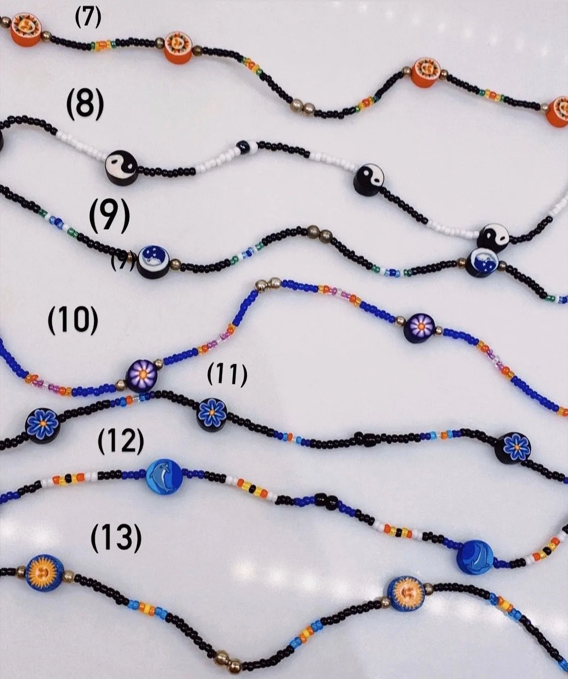 Beaded Clay Necklaces