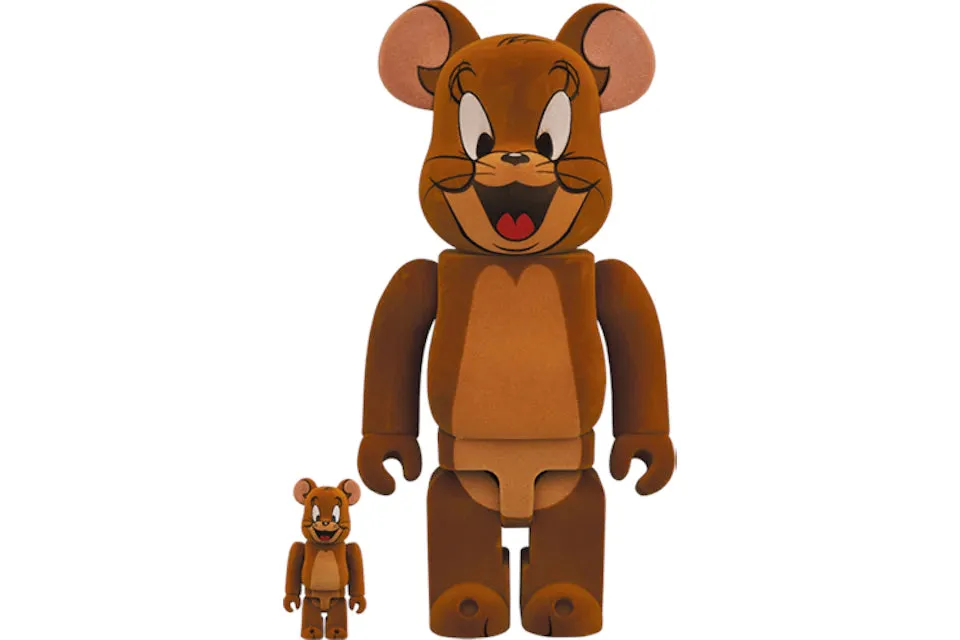 Bearbrick Tom and Jerry: Jerry Flocky 100% & 400% Set