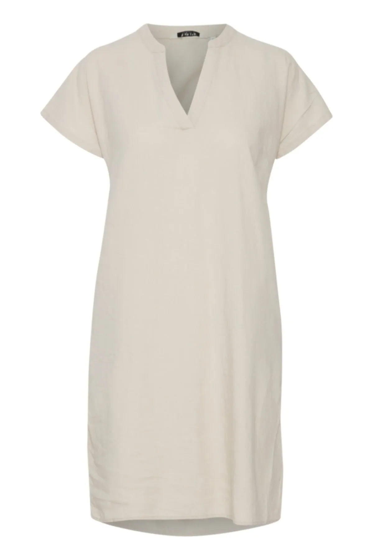 Beige Linen Dress