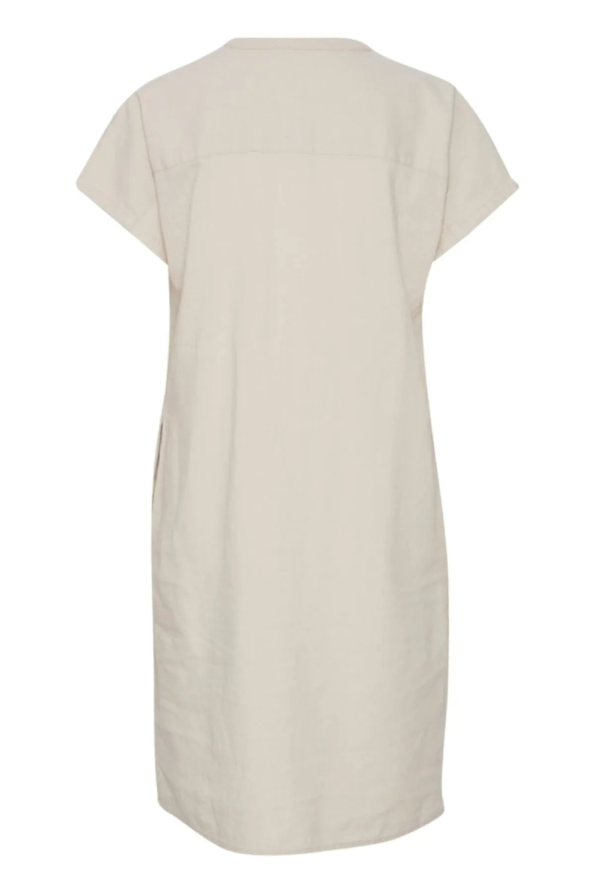 Beige Linen Dress