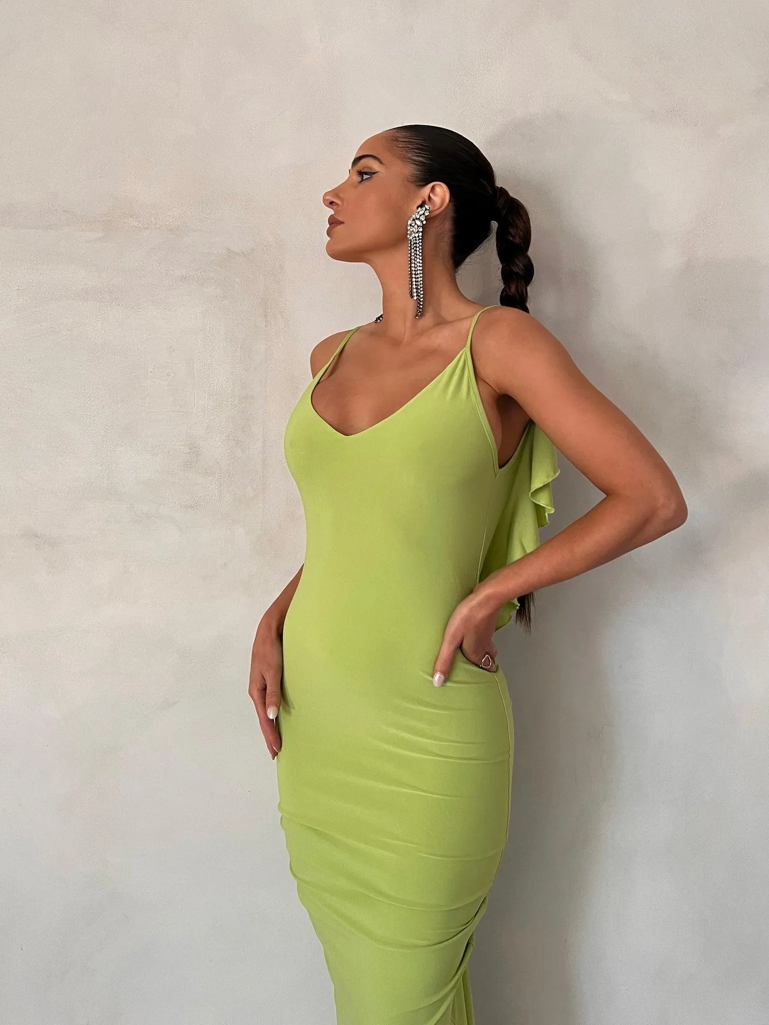 Bella Dress - Lime