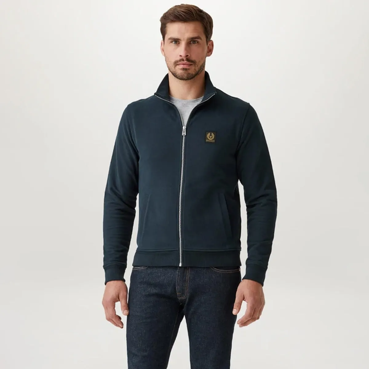 Belstaff - Patch Zip Through in Dark Ink