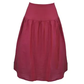 Beth Skirt / Scarlet Linen