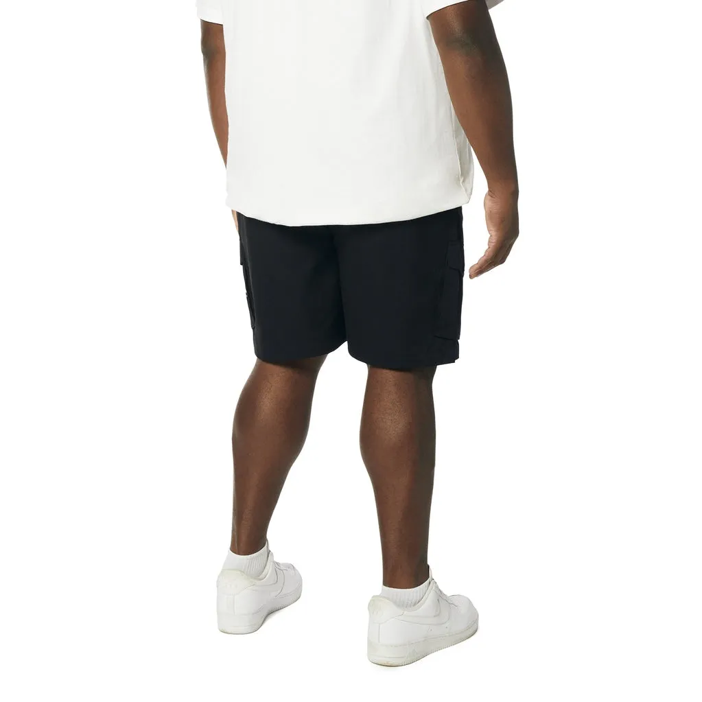 Big and Tall - Graphic Polished Twill Shorts - Black