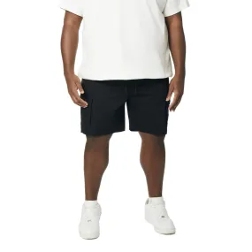 Big and Tall - Graphic Polished Twill Shorts - Black