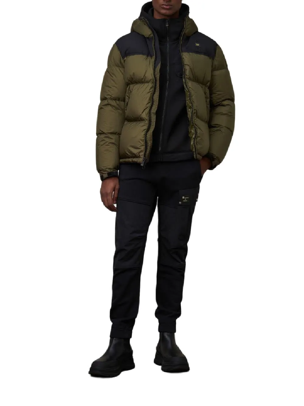 Blauer Giubbino Uomo 23wbluc03010 006365 Verde scuro