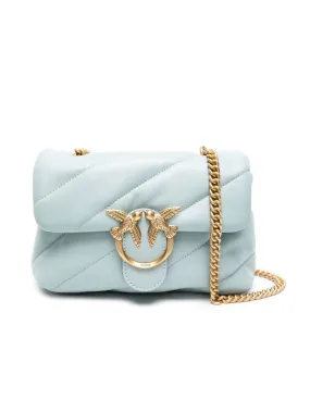 Borsa Pinko donna 100039A0F2 mini love puff azzurra