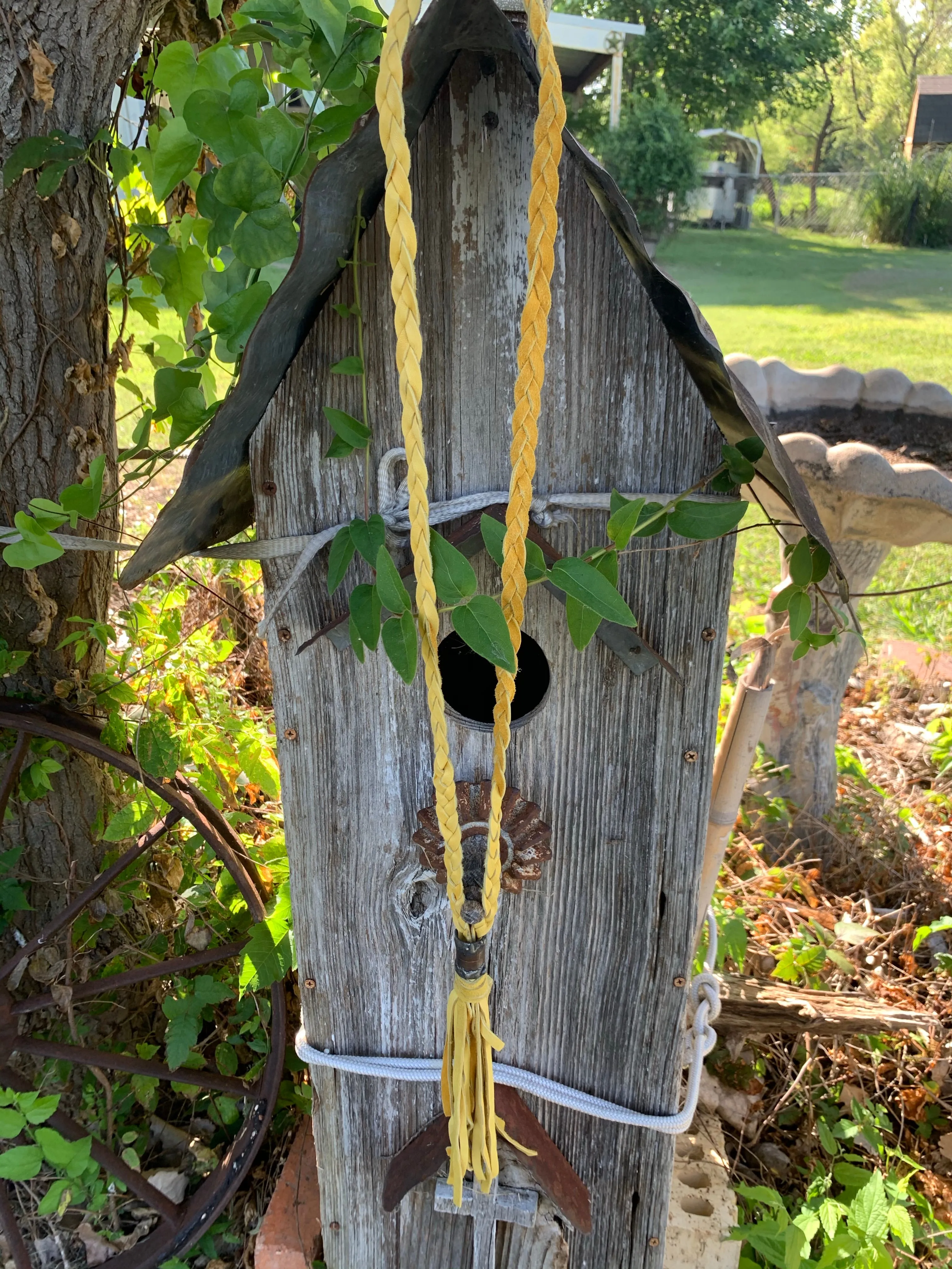 Braided Leather Tassel