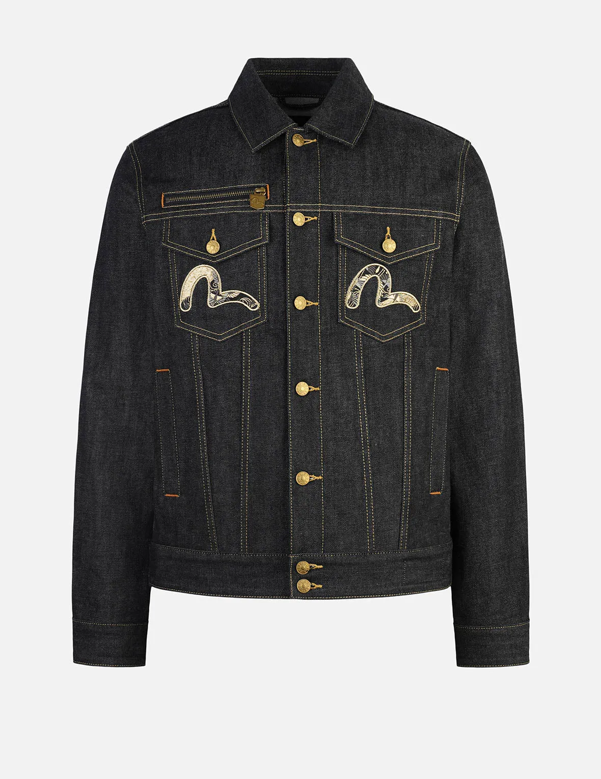 Brocade Daicock Appliqué -Regular Fit Denim Jacket