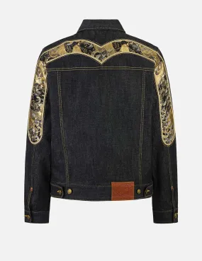 Brocade Daicock Appliqué -Regular Fit Denim Jacket