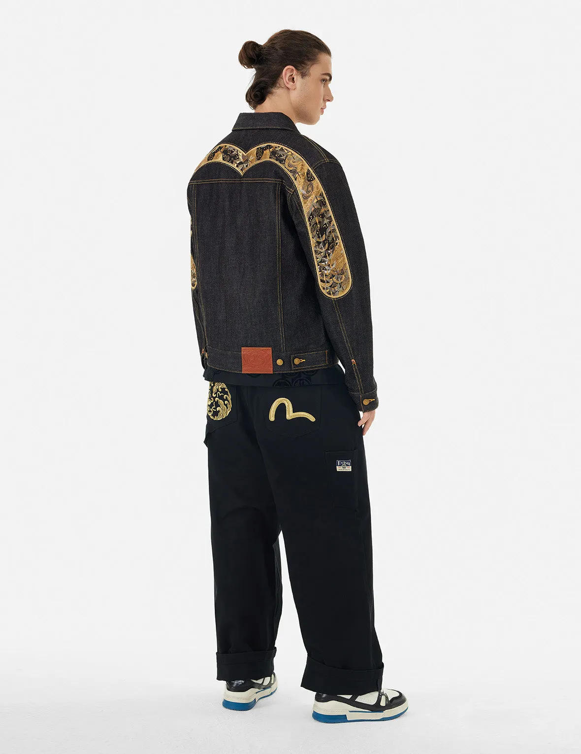 Brocade Daicock Appliqué -Regular Fit Denim Jacket