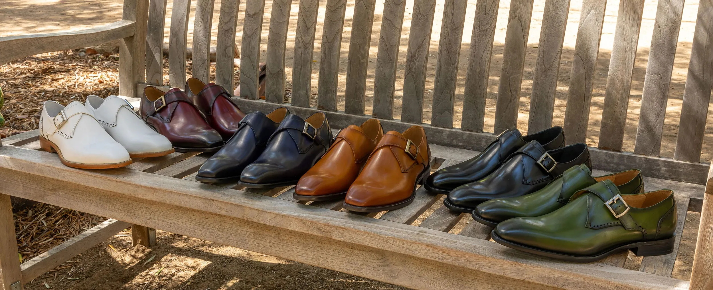 Burnished Leather Monkstrap Burgundy