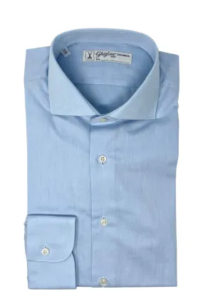 CAMICIA TWILL AZZURRO