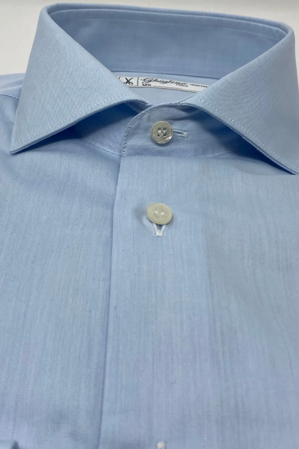 CAMICIA TWILL AZZURRO