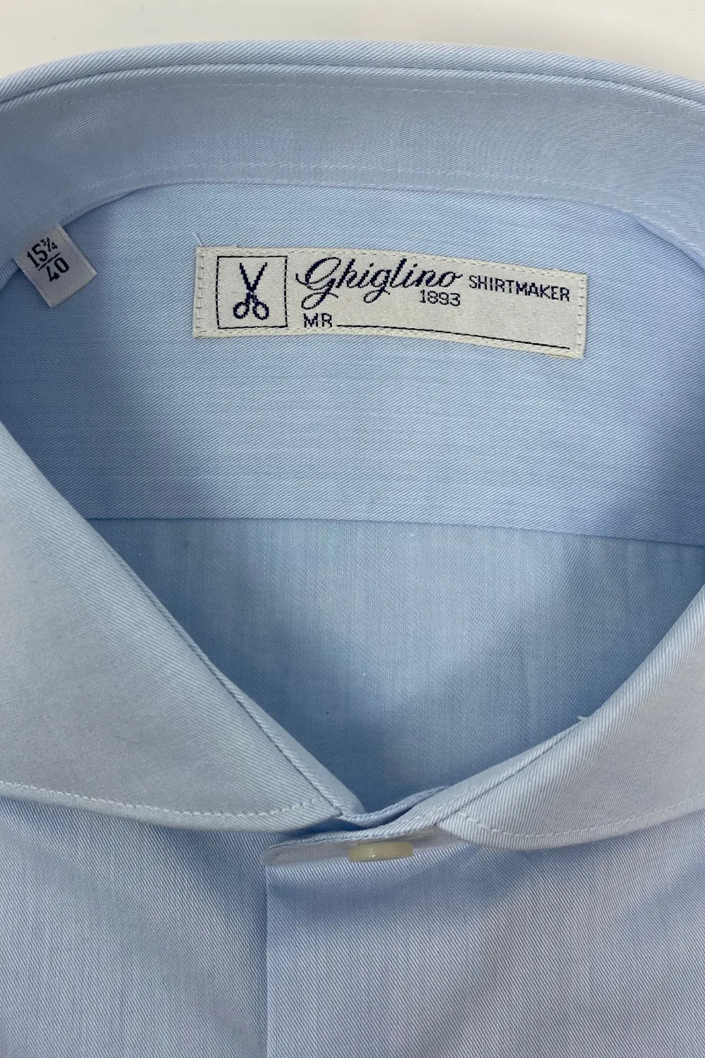 CAMICIA TWILL AZZURRO