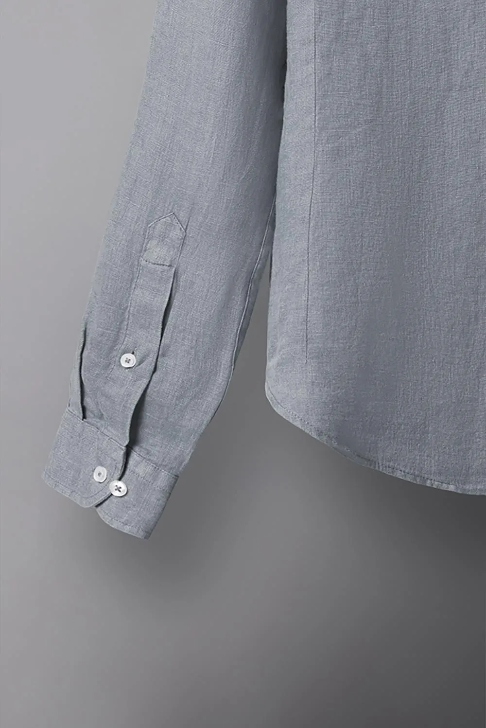 Caravaggio Essentials Linen Man Shirt Grey