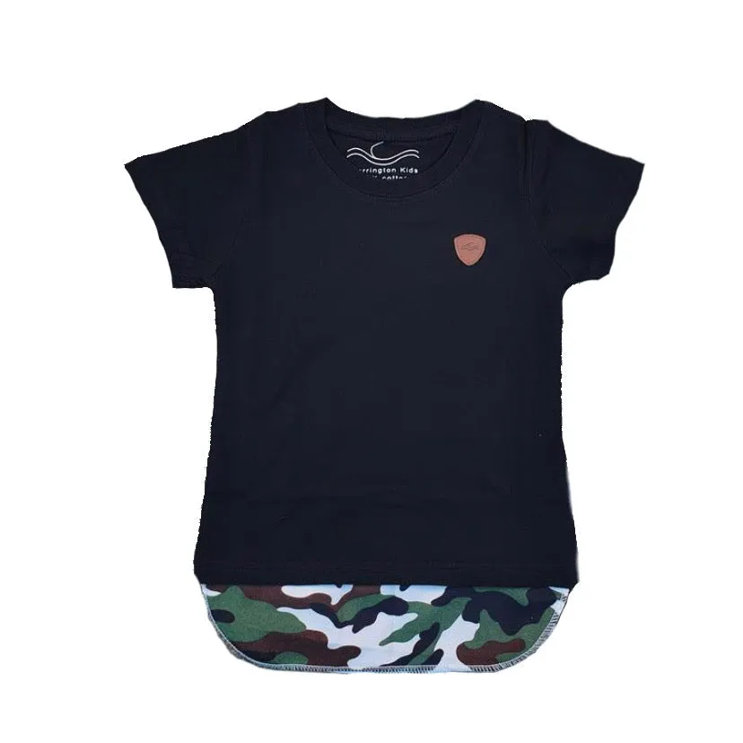 Carrington Kids - Camo Tall Tee Black