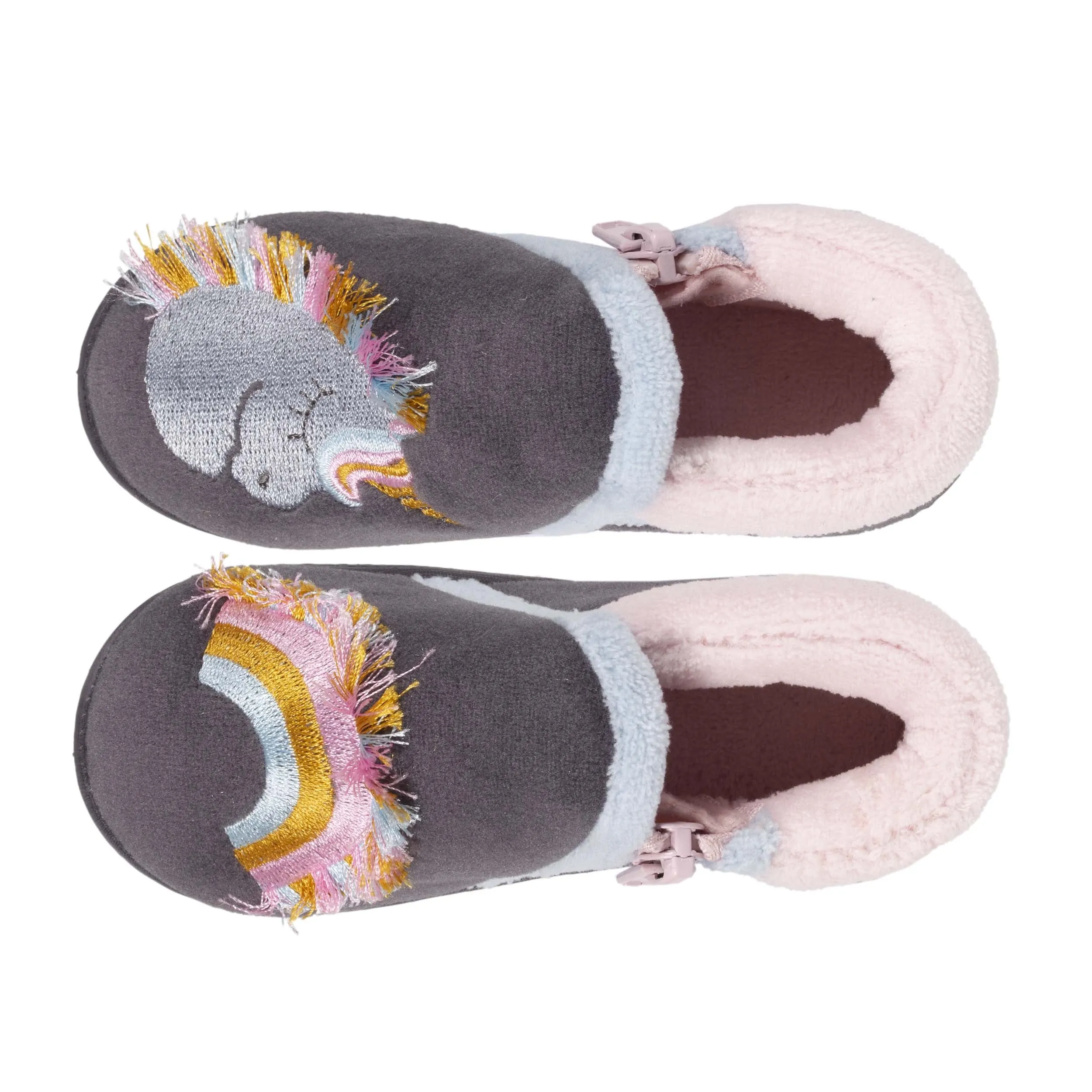 Chaussons bottillons Zip Bébé Licorne