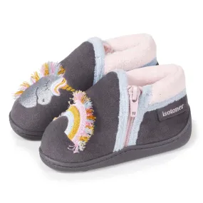 Chaussons bottillons Zip Bébé Licorne