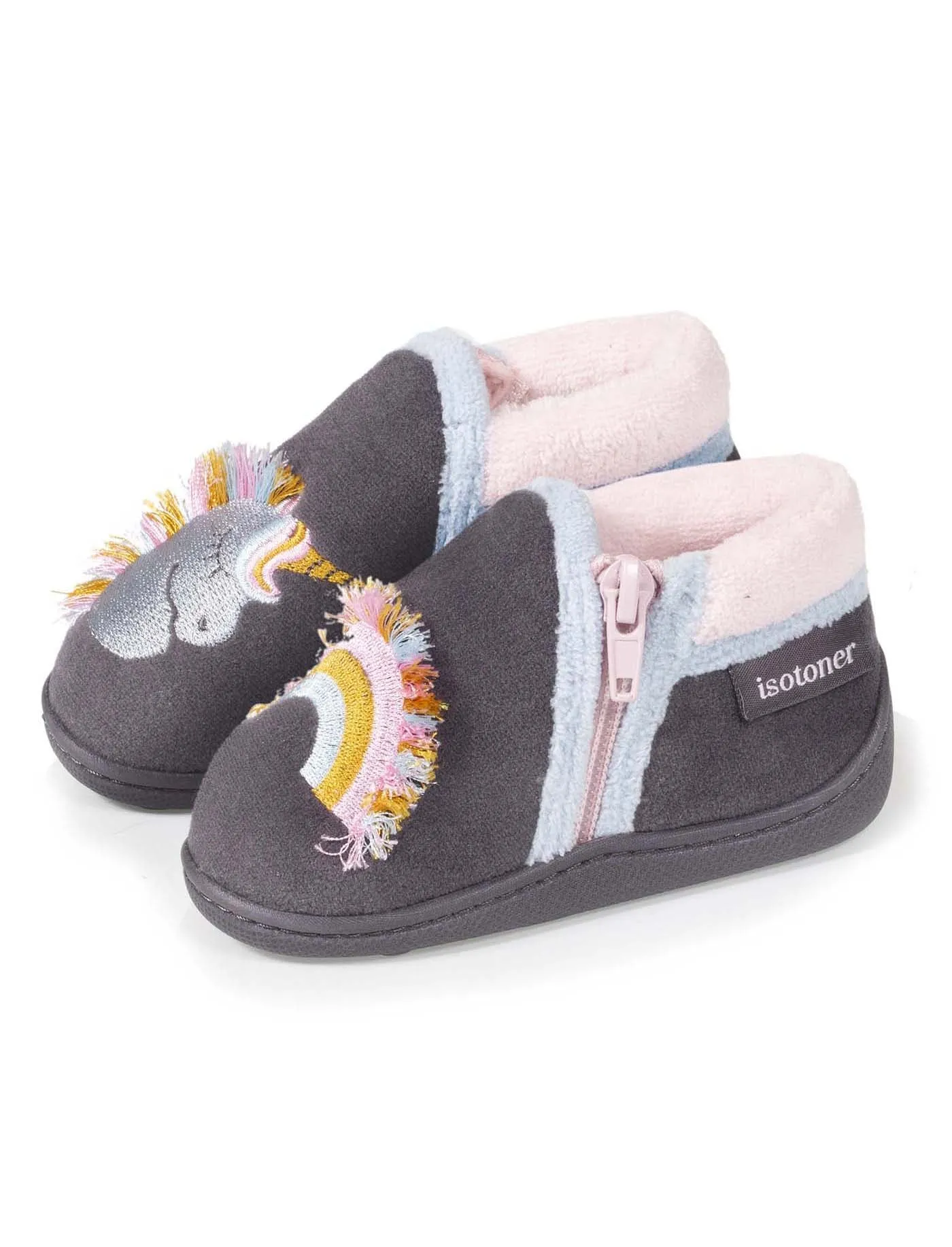 Chaussons bottillons Zip Bébé Licorne