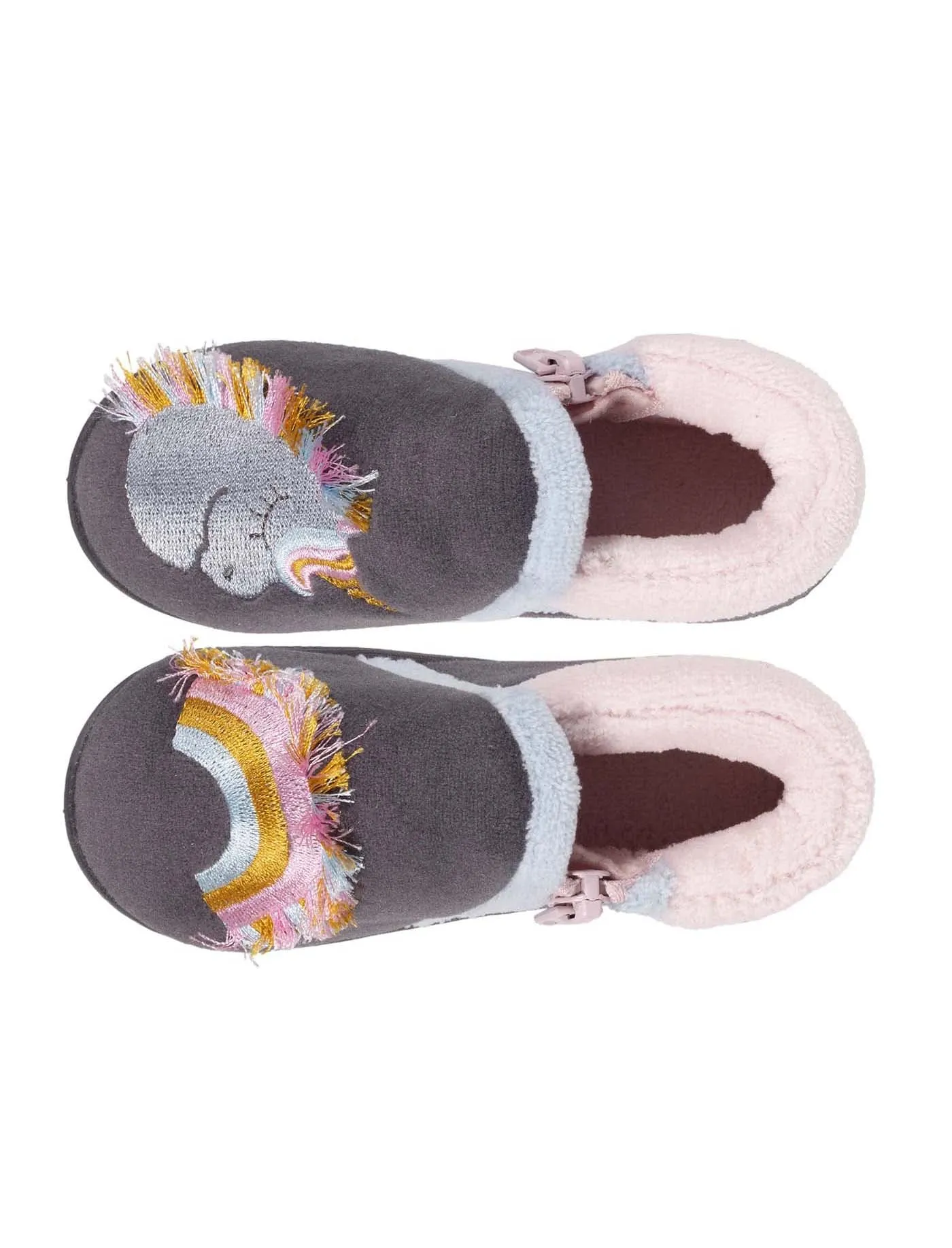 Chaussons bottillons Zip Bébé Licorne