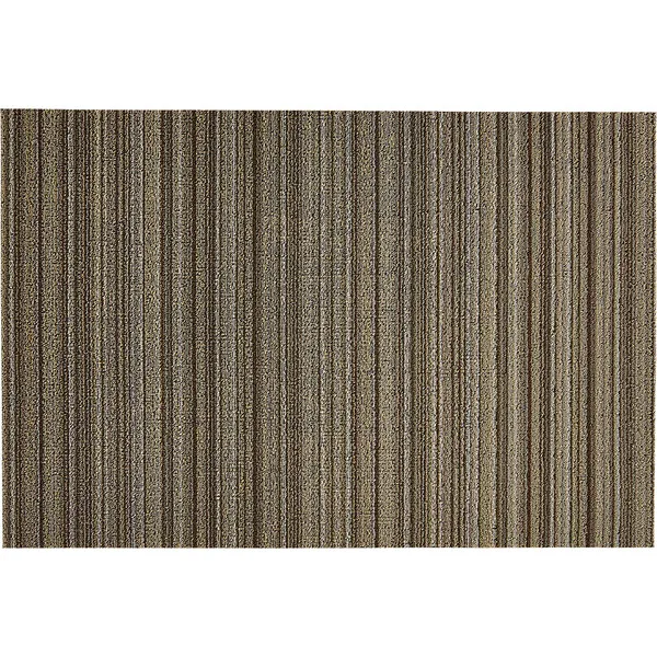 Chilewich Skinny Stripe Shag Floor Mat, Mushroom