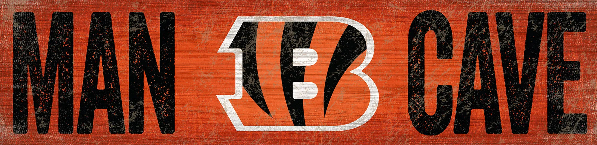 Cincinnati Bengals Man Cave Wooden Sign