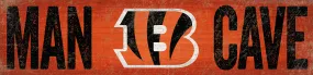 Cincinnati Bengals Man Cave Wooden Sign