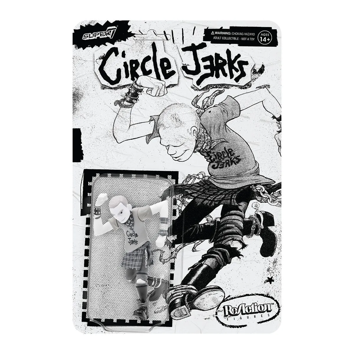 CIRCLE JERKS SKANK MAN REACTION FIGURE (GRAYSCALE)