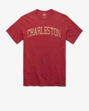 COLLEGE OF CHARLESTON COUGARS CLASSIC BLOCK '47 SCRUM TEE